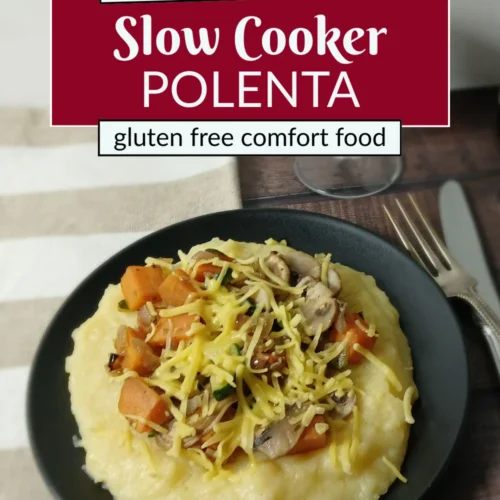 image showing a plate of slow cooker polenta