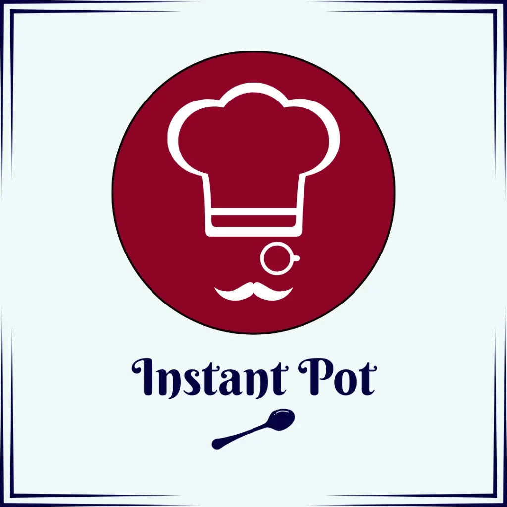 Image with cook icon and text: instant pot