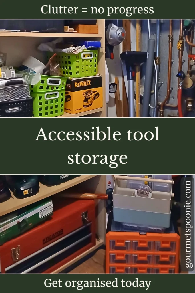 Accessible tool storage system in the making