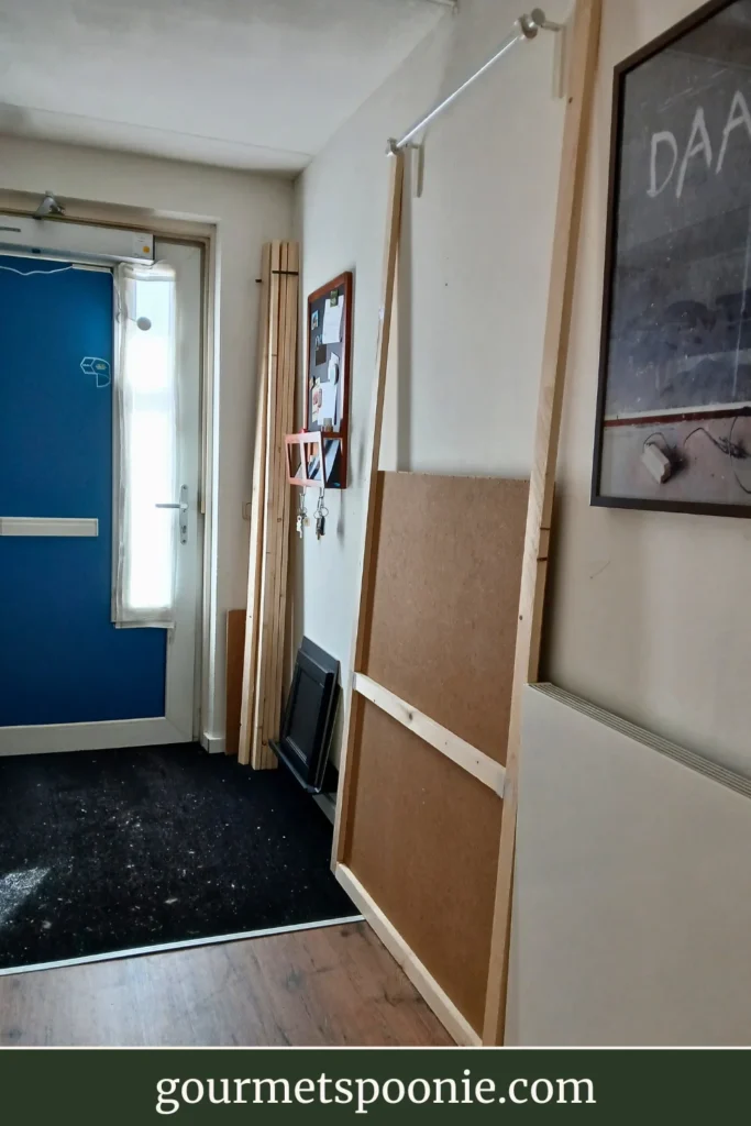 hallway workspace for wheelchair-accessible DIY project’